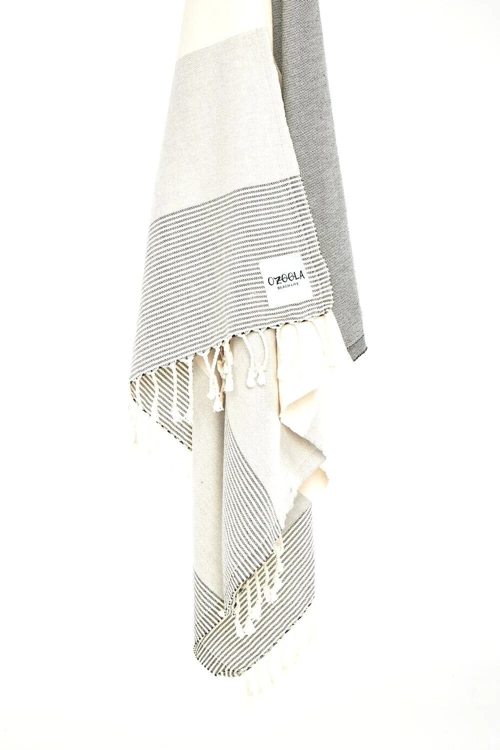 Johnny Turkish Towel – Natural Grey