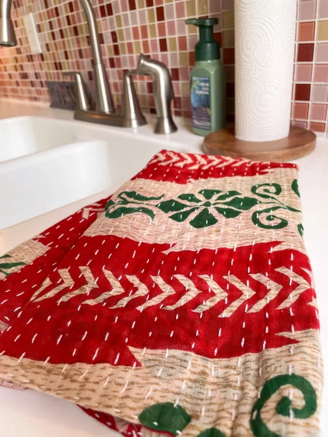 Kantha Kitchen Towel