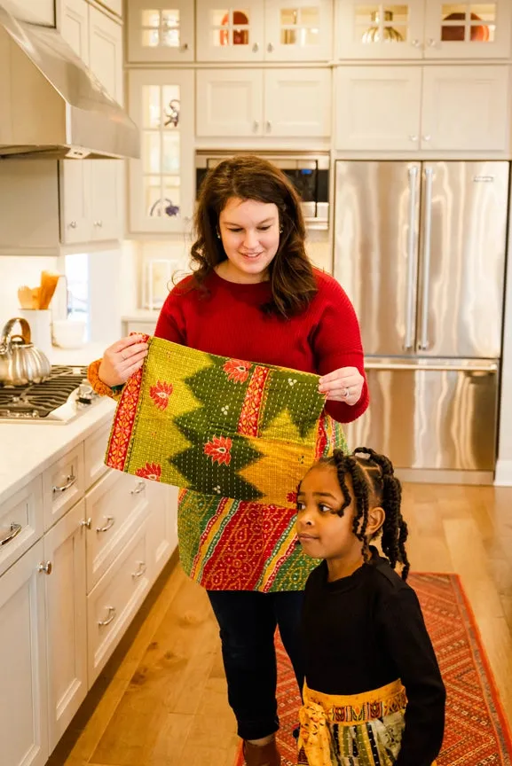 Kantha Kitchen Towel