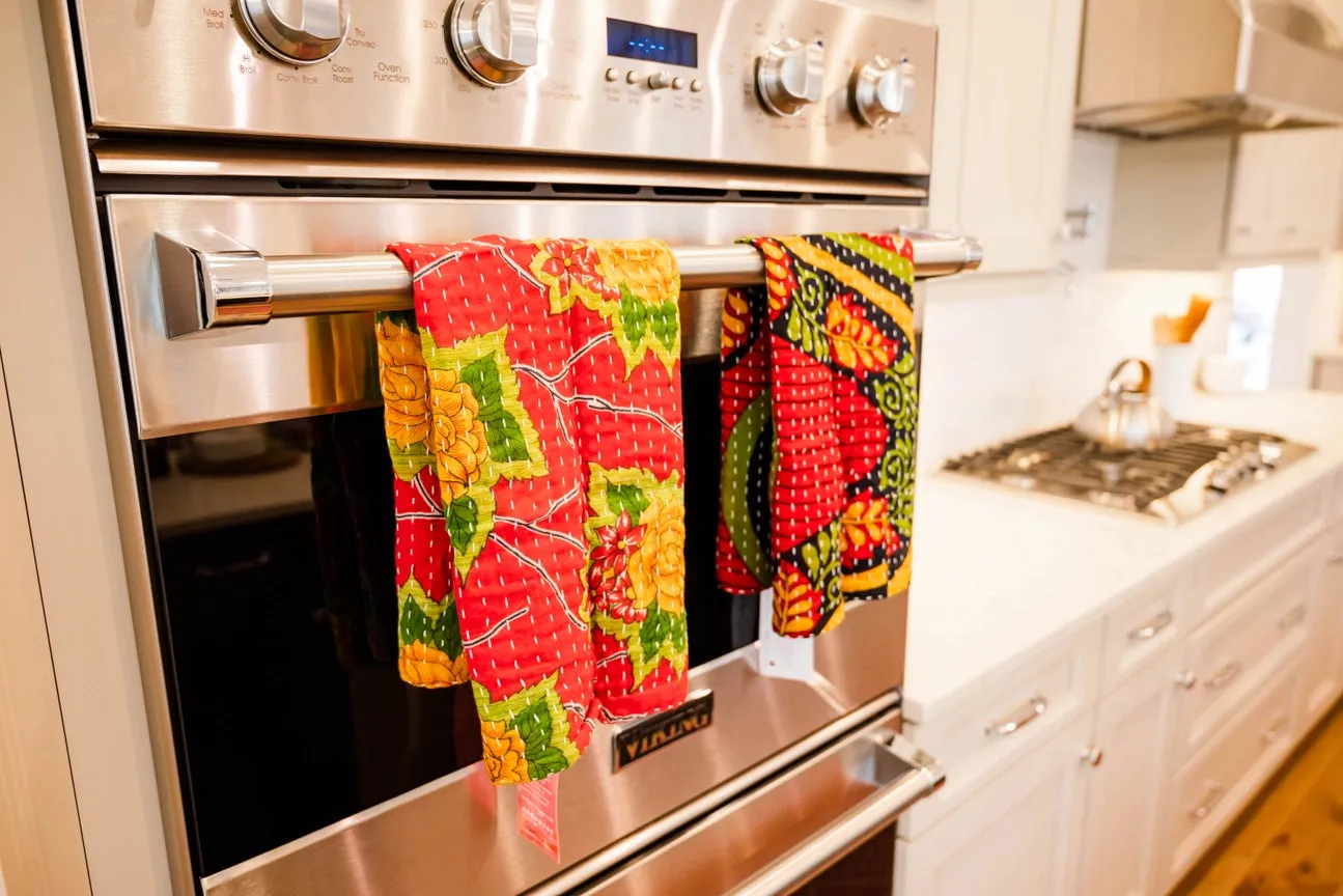 Kantha Kitchen Towel