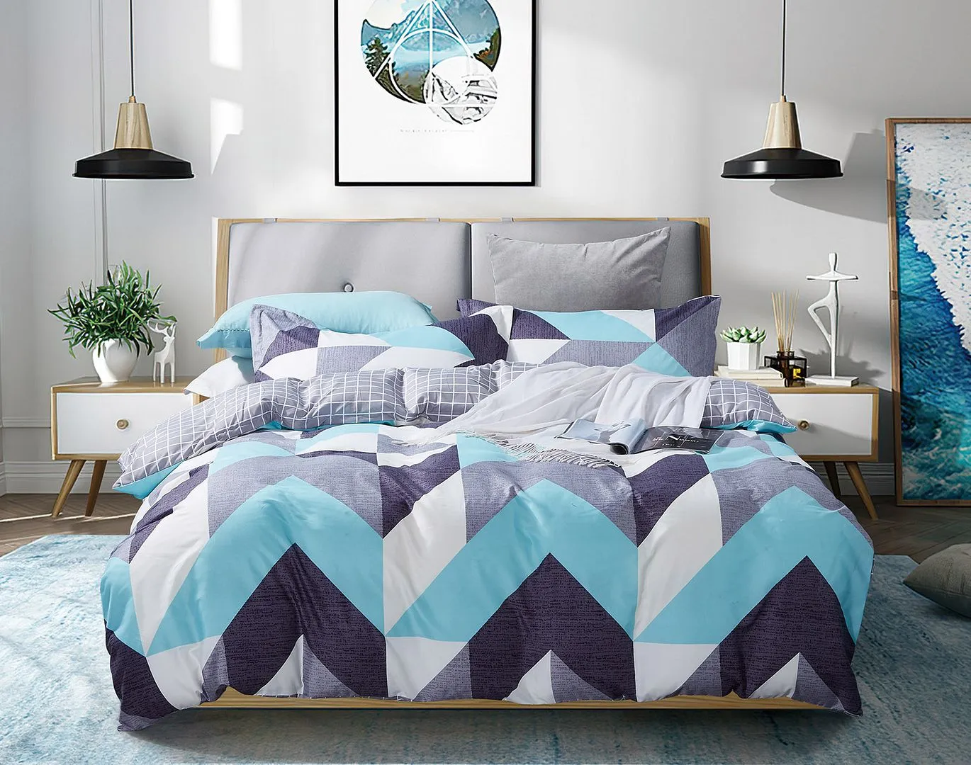 Kian Double Size Duvet Doona Quilt Cover Set