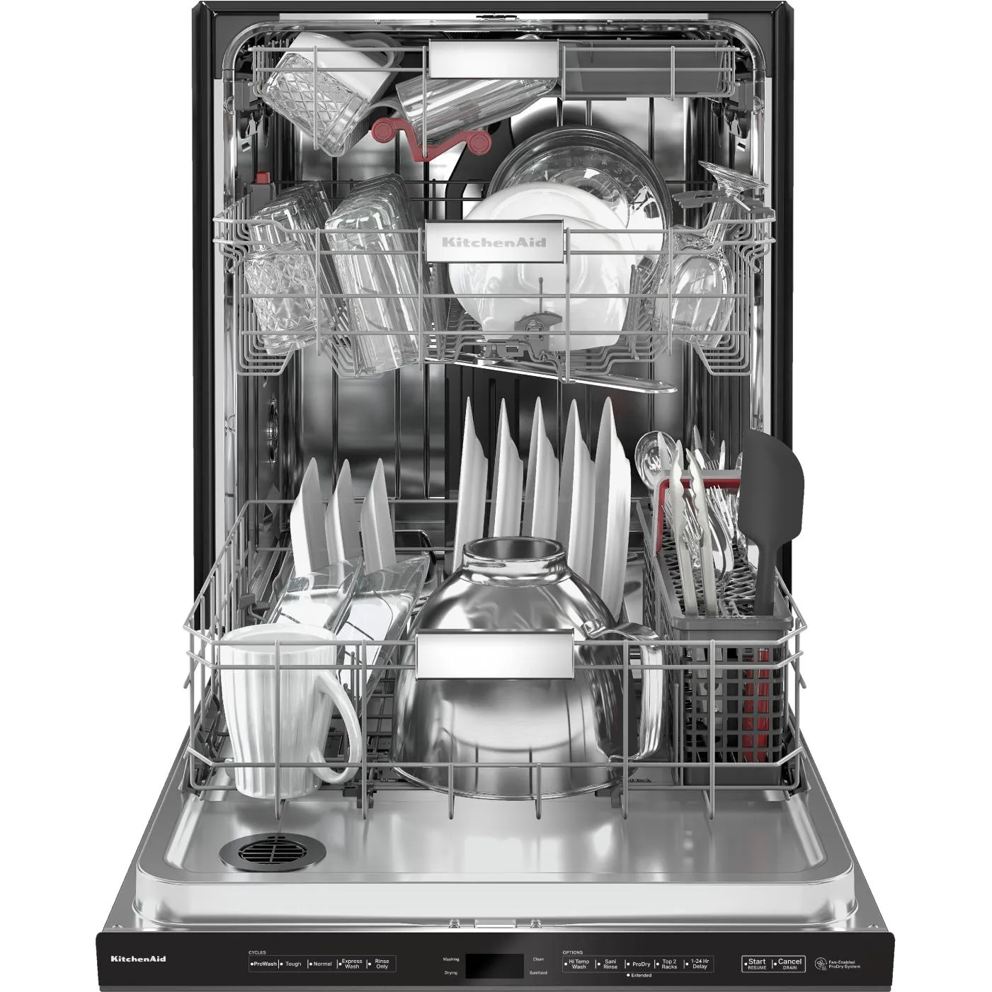 KitchenAid 24-inch Built-in Dishwasher with FreeFlex™ Third Rack KDPM604KBS