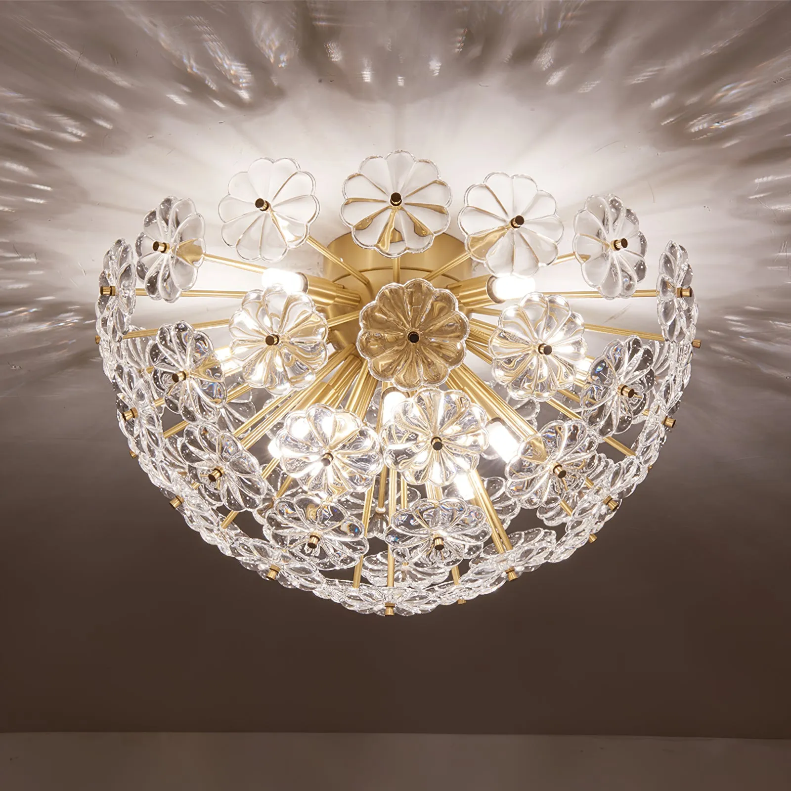 Lamina Crystal Ceiling Light