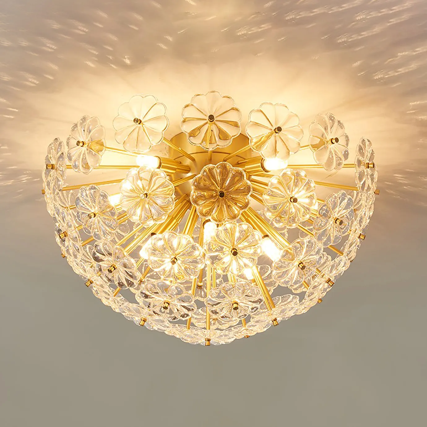 Lamina Crystal Ceiling Light