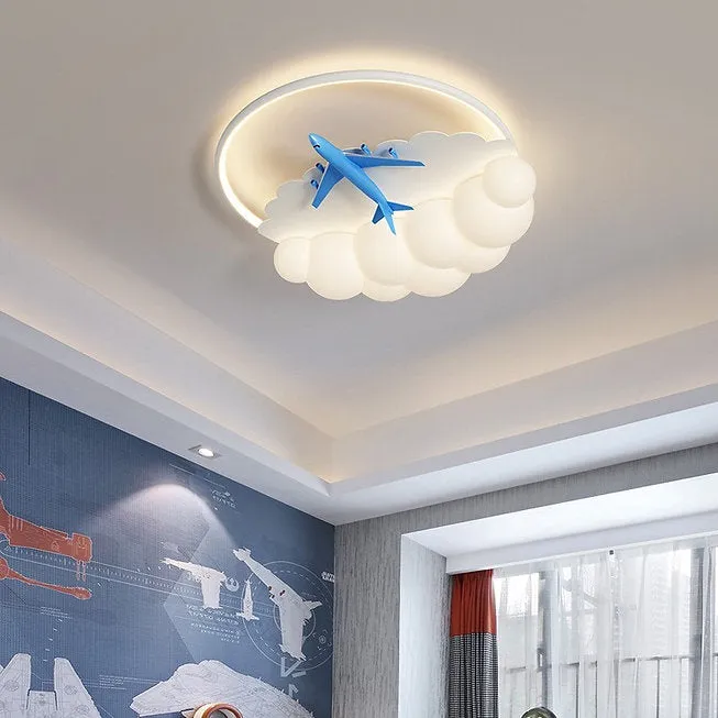 LED Cloud & Plane Children Ceiling Light