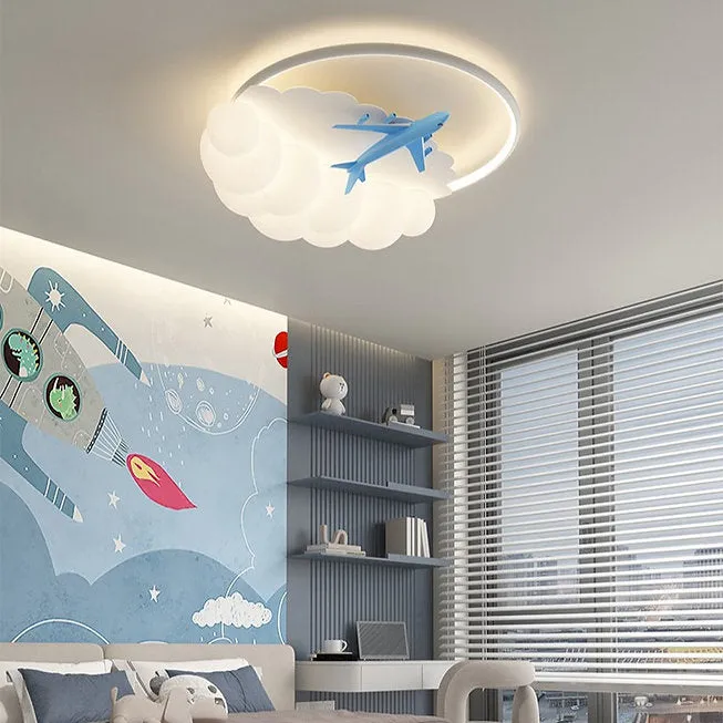 LED Cloud & Plane Children Ceiling Light