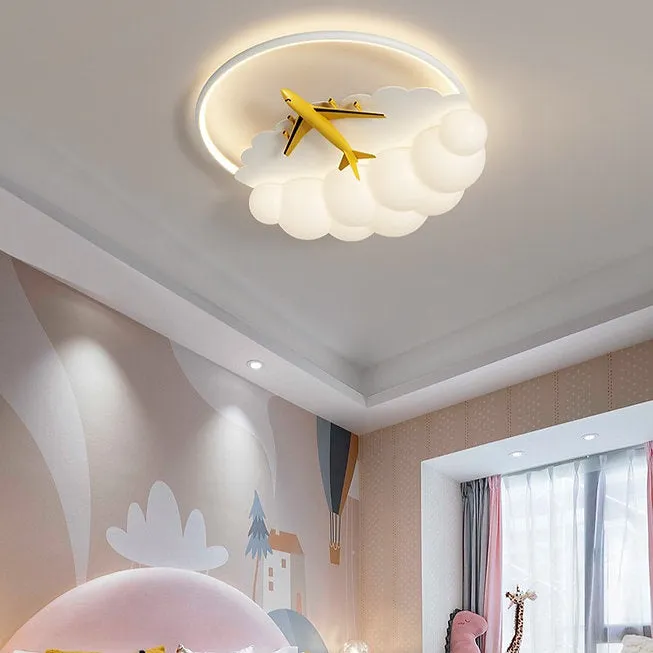 LED Cloud & Plane Children Ceiling Light