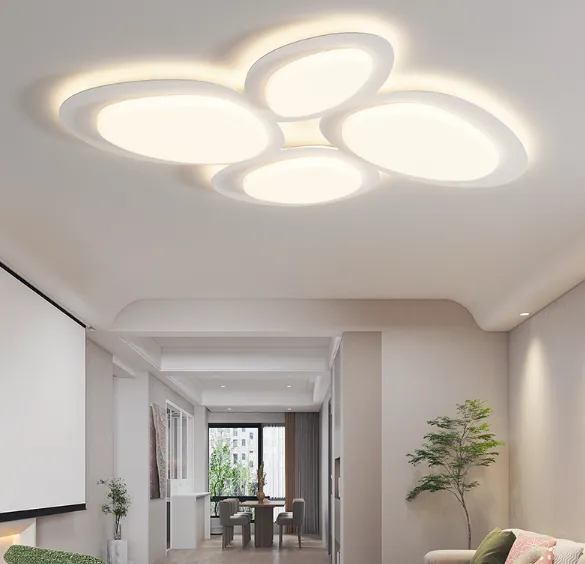 LED Cobblestone Creamy Ceiling Light