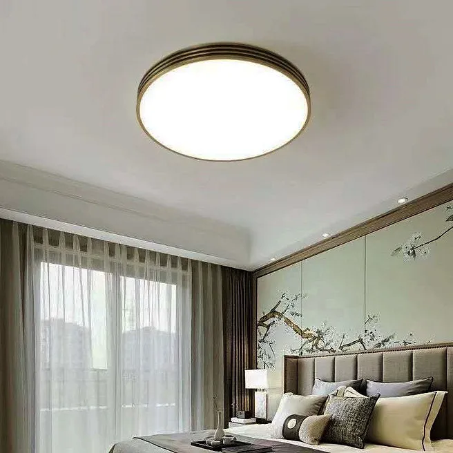 LED Full Brass Vintage Style Ceiling Light