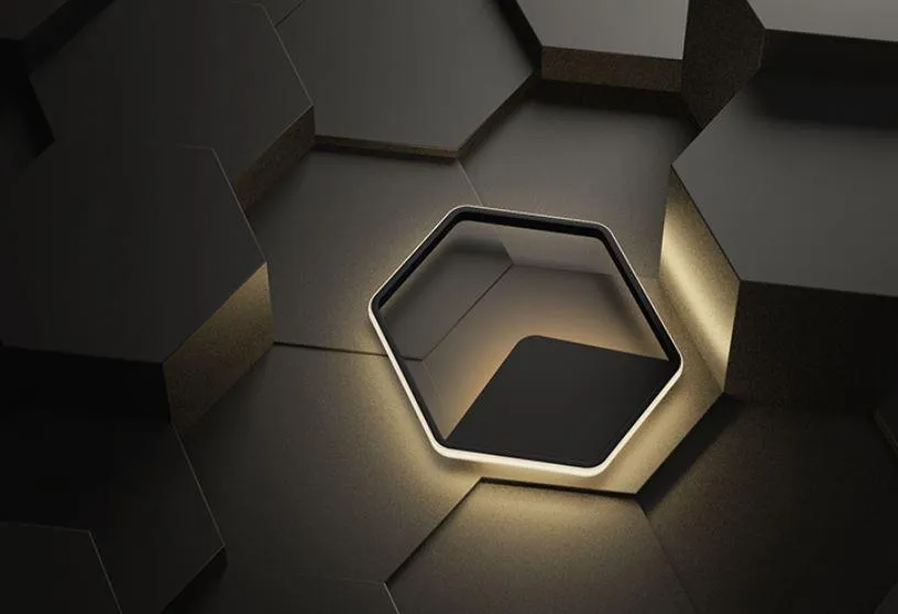 LED Hexagon Ceiling Light