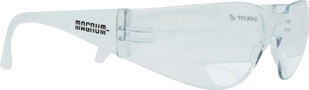 Magnum Safety Glasses - Bifocal Clear Lens ( 2.50)