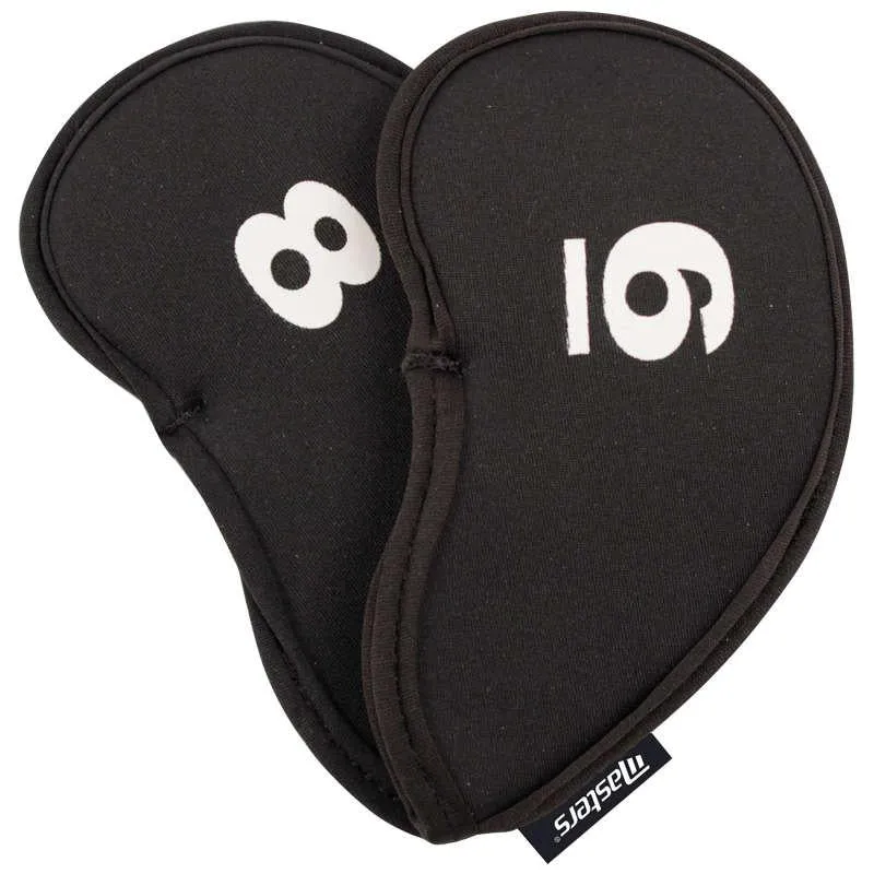 Masters Neoprene Golf Iron Covers - Black