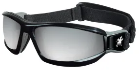 MCR Safety Reaper 1 Black Frame w/ Strap Silver Mir