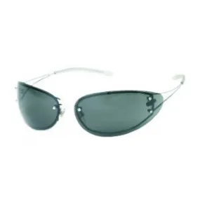 Metal Frame And Temples - Gray Lens - Rubber Temple Tips Safety Glasses