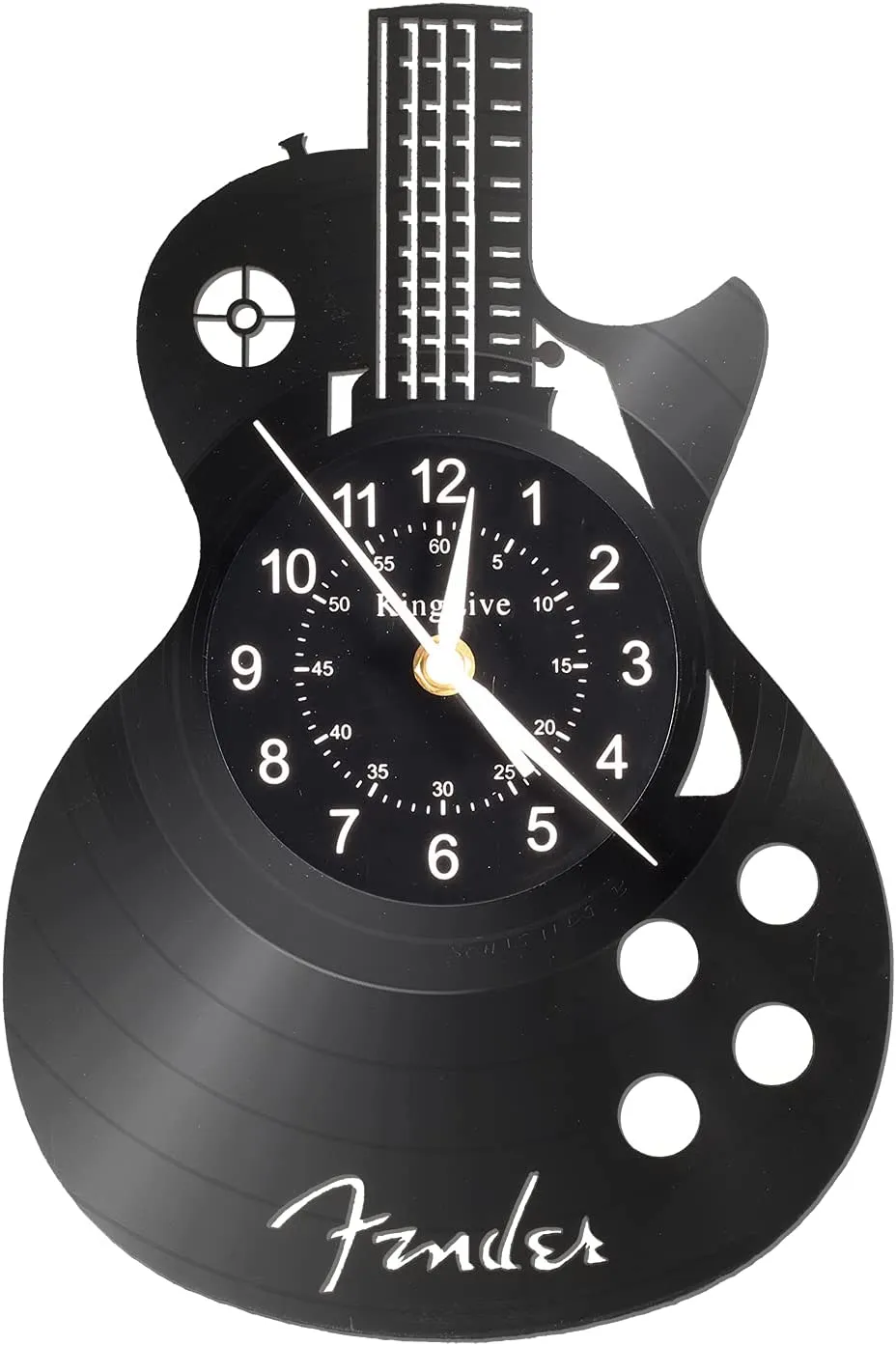 Music Wall Clock, Guitar Vinyl Wall Clock12”(30cm)