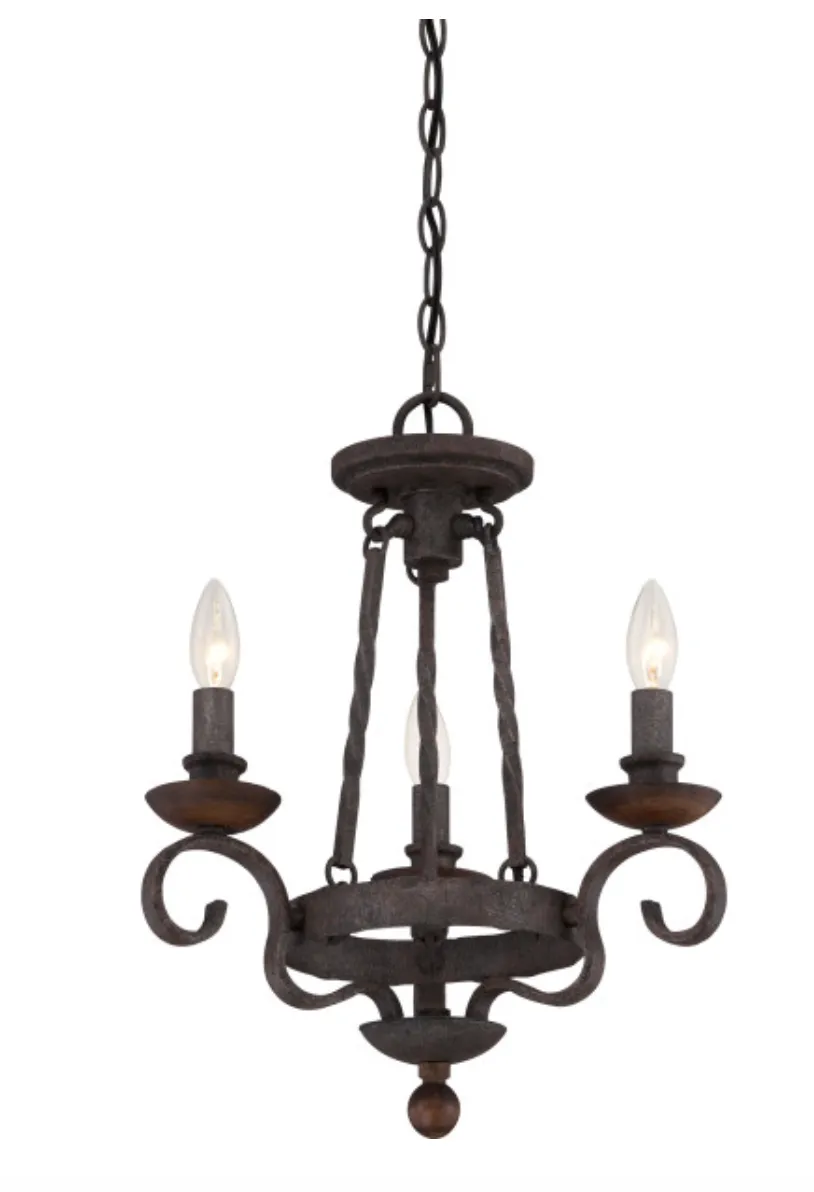 Noble 3 Light Single Tier Chandelier