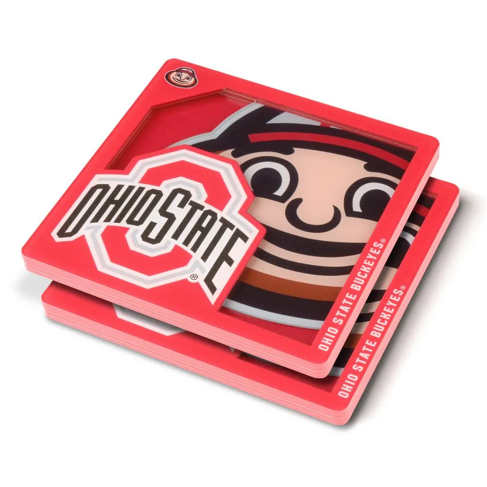 Ohio State Buckeyes 3D Coaster Set