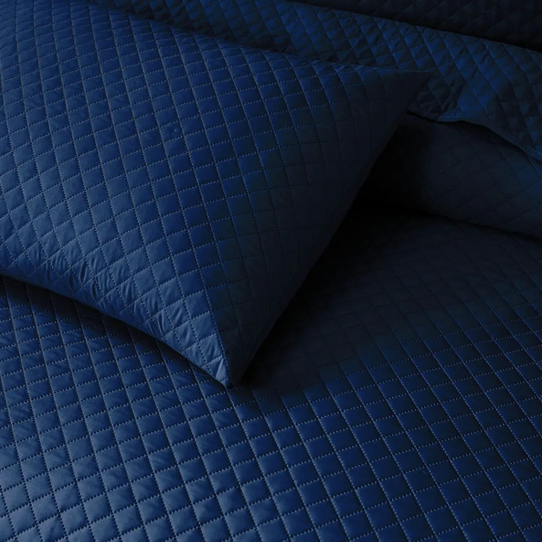 Opus Diamond Pinsonic Duvet Set - Navy