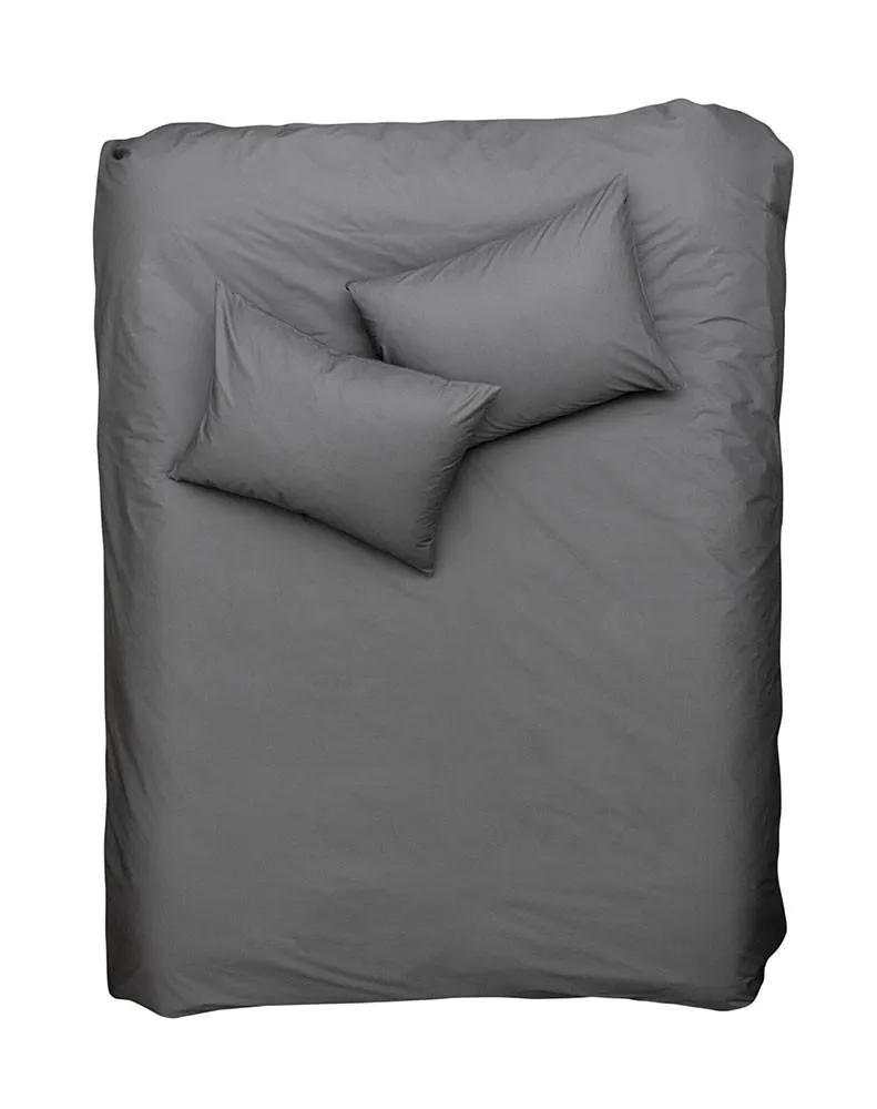 Pima Cotton Percale Bedding in Anthracite Dark Grey Color