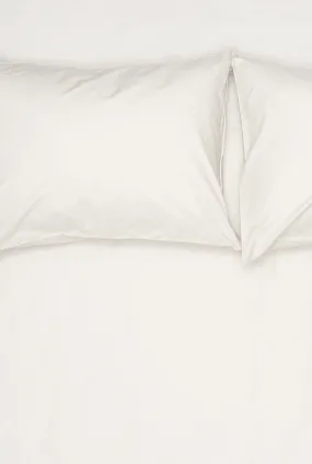 Pima Cotton Percale Bedding in Light Grey Color