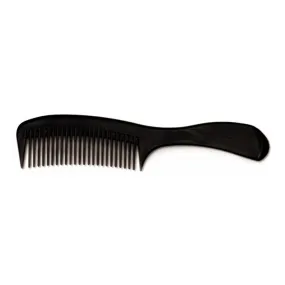 PLASTIC RAKE HANDLE COMB 8.5" 12PCS BULK PACK - BLACK