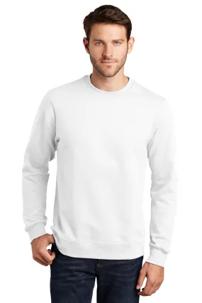 Port & Company Mens Fan Favorite Fleece Crewneck Sweatshirt - White