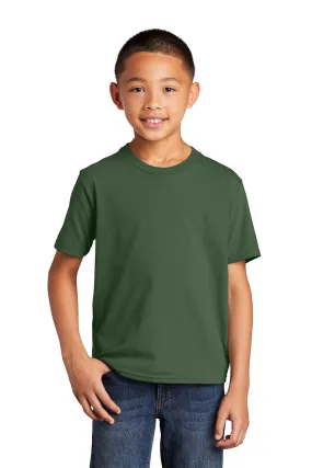 Port & Company Youth Fan Favorite Short Sleeve Crewneck T-Shirt - Olive Green