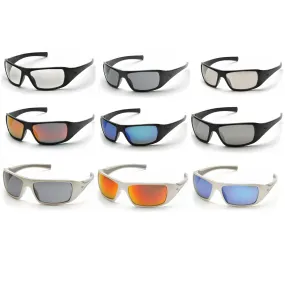 Pyramex Goliath Safety Glasses, Rubber Temples, Sporty Style Sunglass, ANSI Z87.1