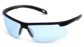 Pyramex SB8660D Ever-Lite Black Safety Glasses W/ Infinity Blue Lens (12 each)