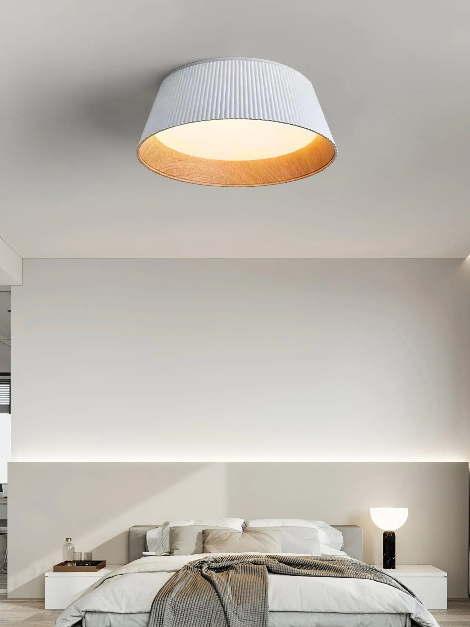 Ribbed Ceiling Light