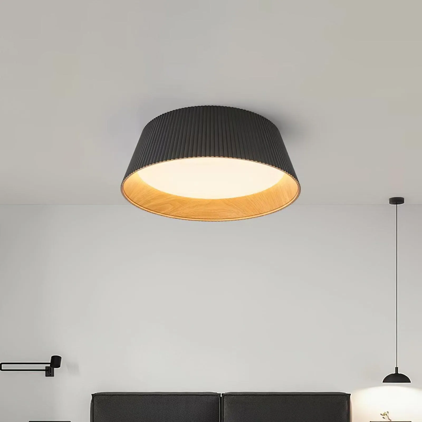 Ribbed Ceiling Light