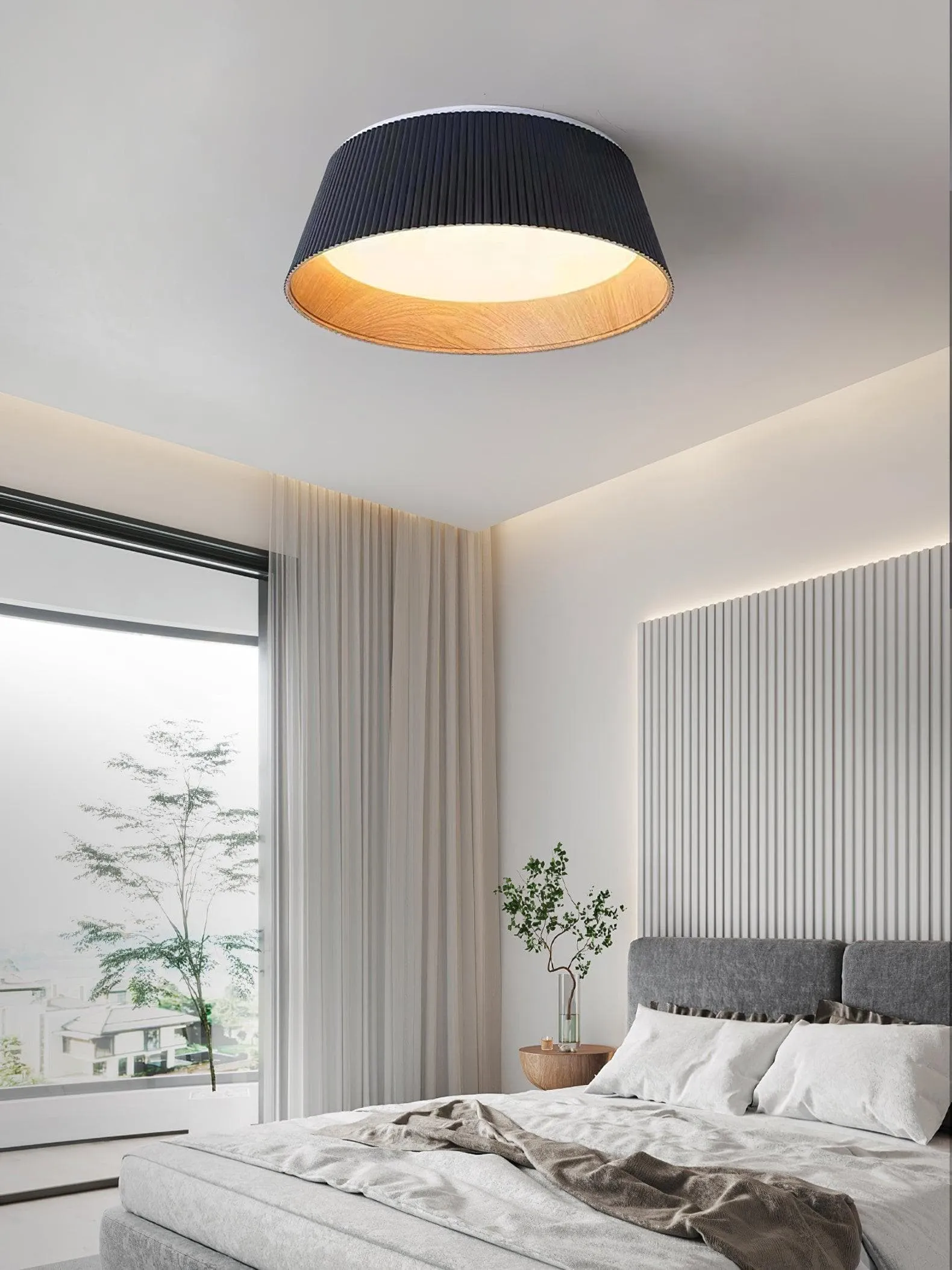 Ribbed Ceiling Light