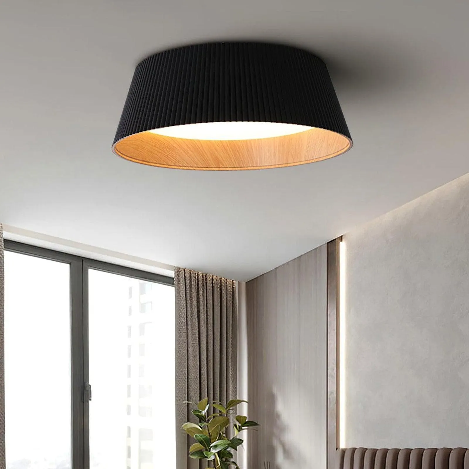 Ribbed Ceiling Light