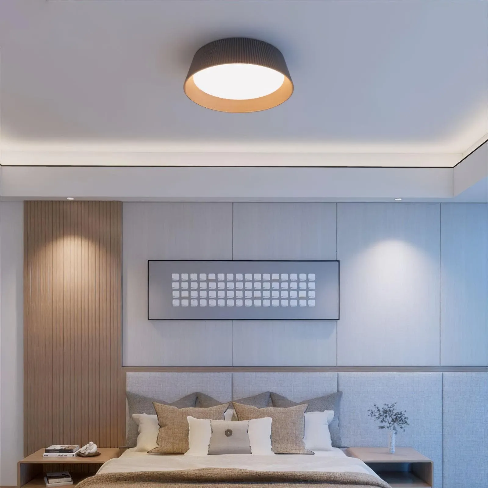 Ribbed Ceiling Light