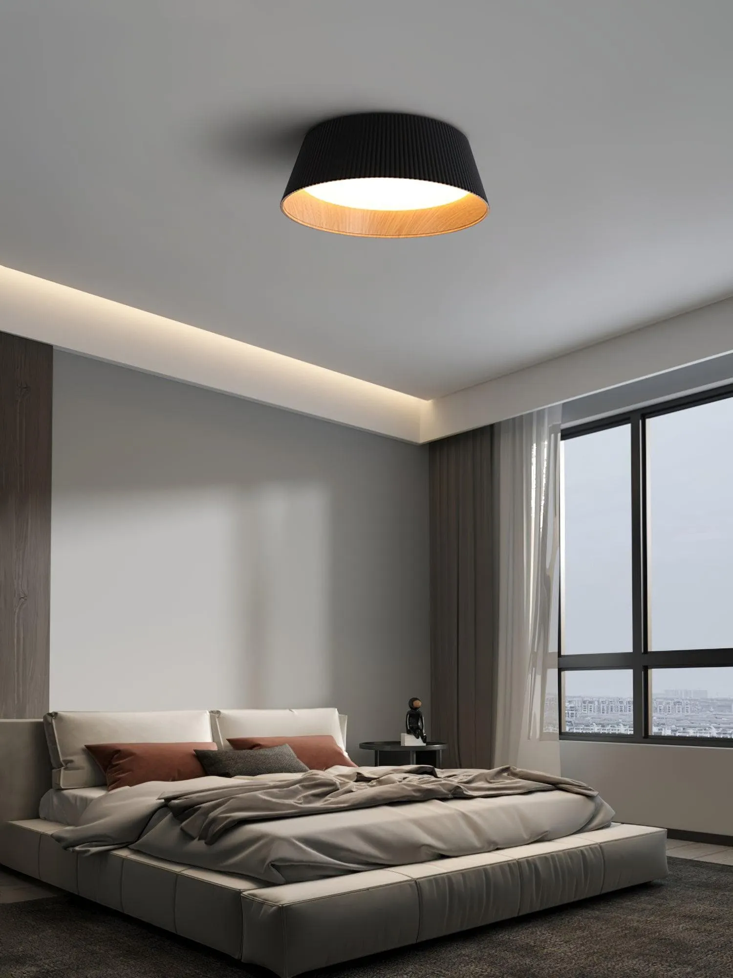 Ribbed Ceiling Light