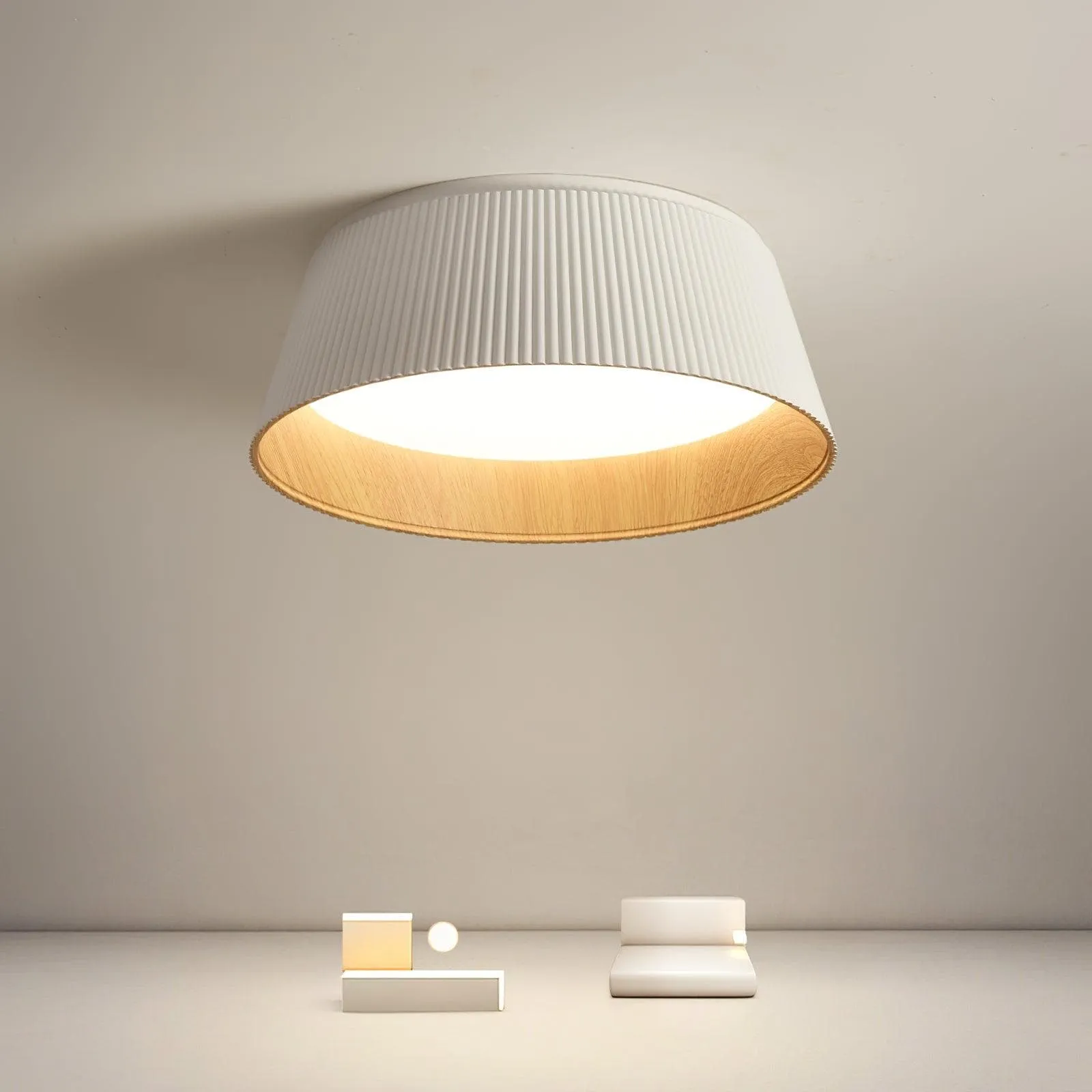 Ribbed Ceiling Light