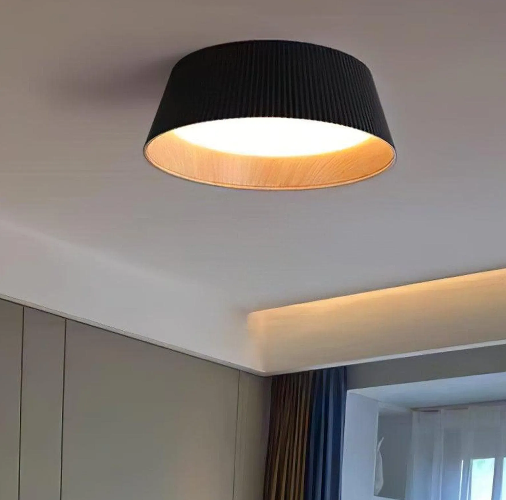 Ribbed Ceiling Light