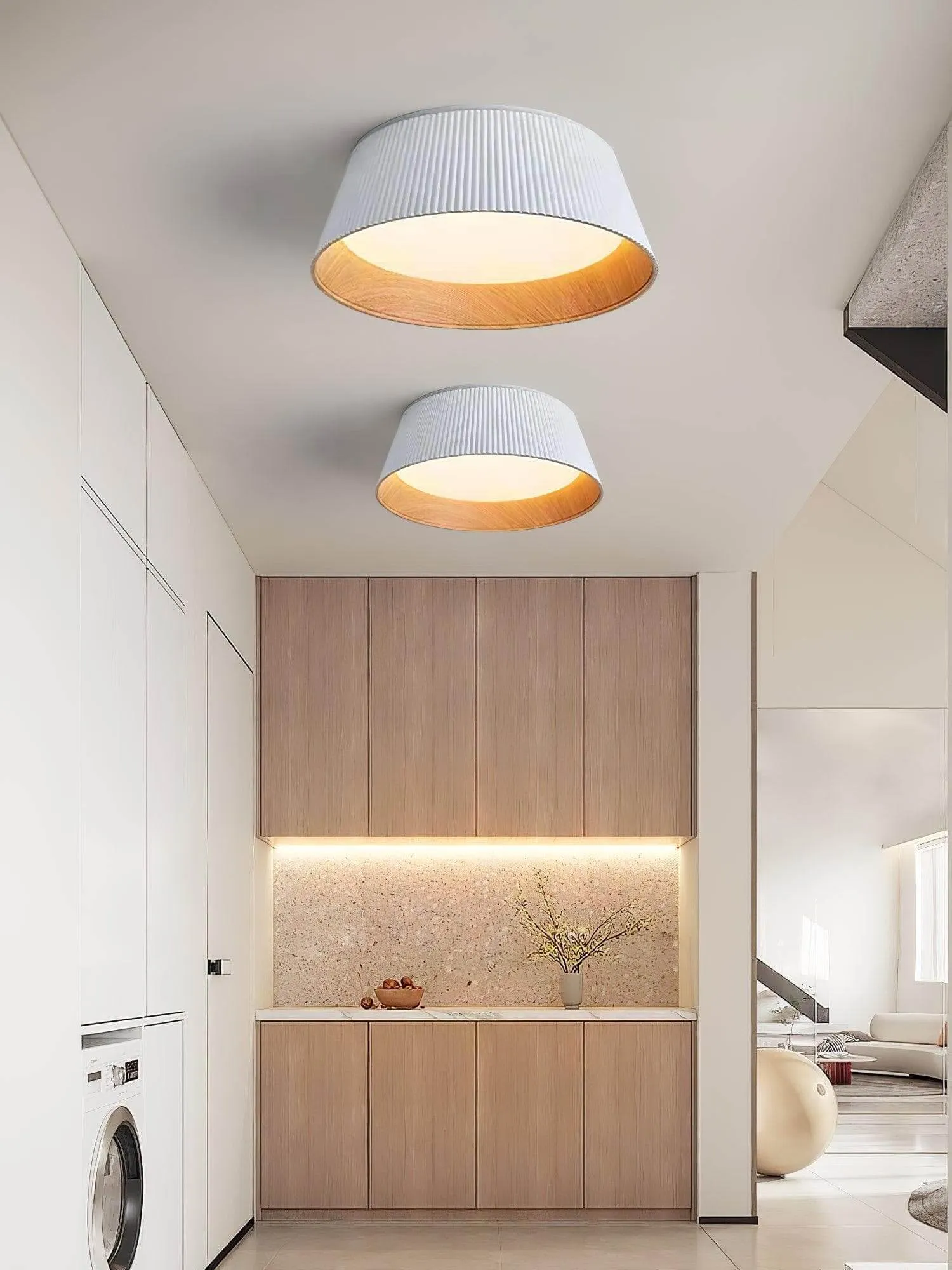 Ribbed Ceiling Light