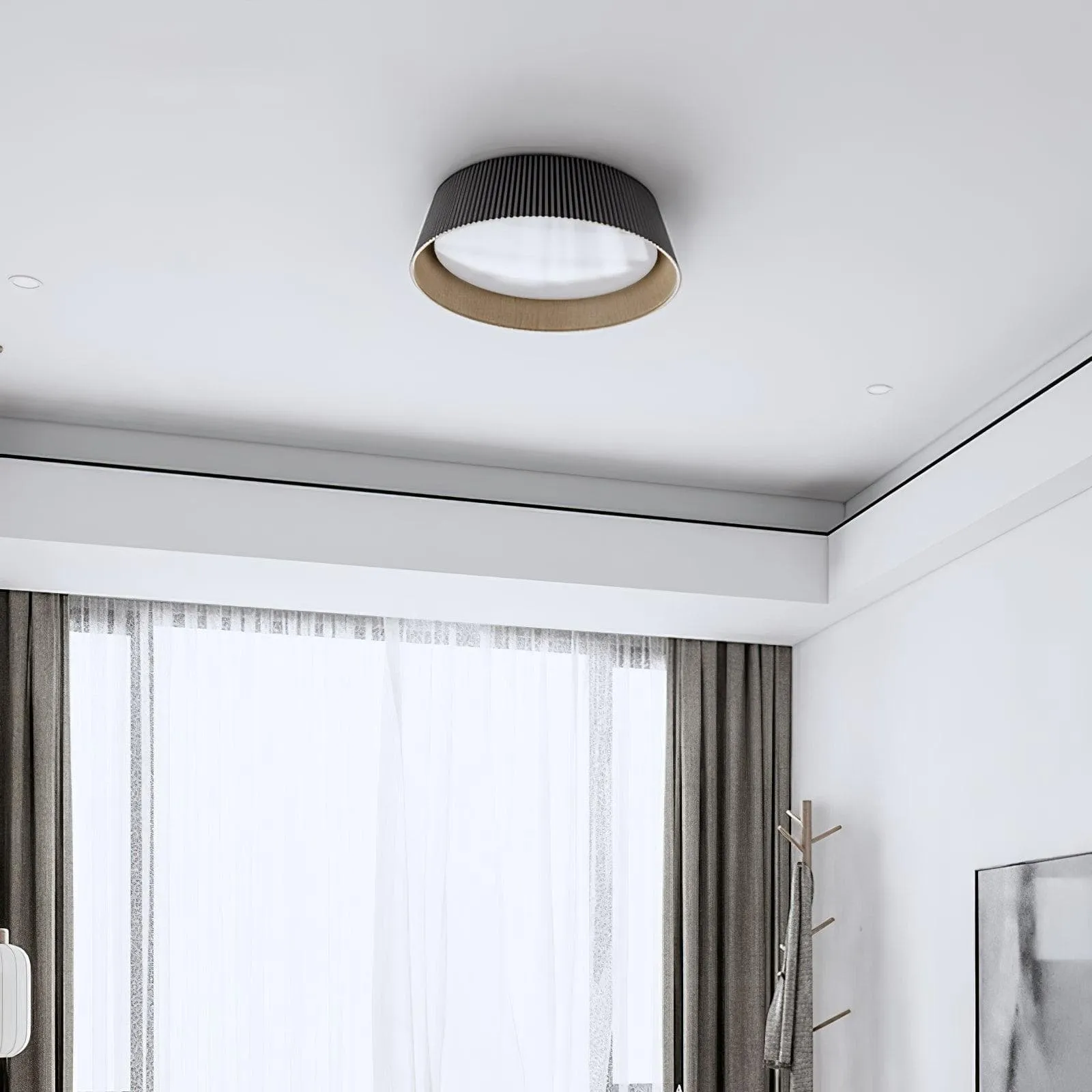 Ribbed Ceiling Light