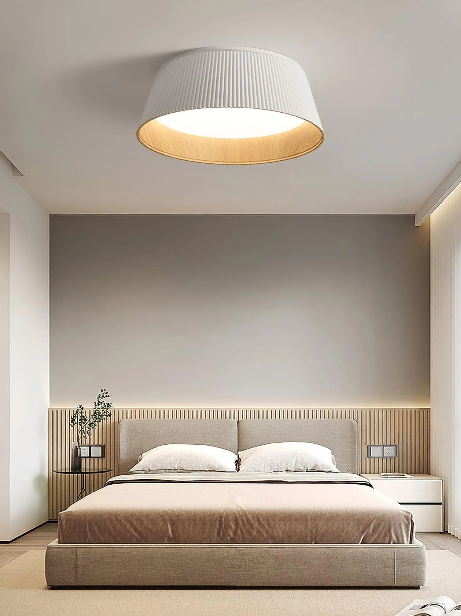 Ribbed Ceiling Light