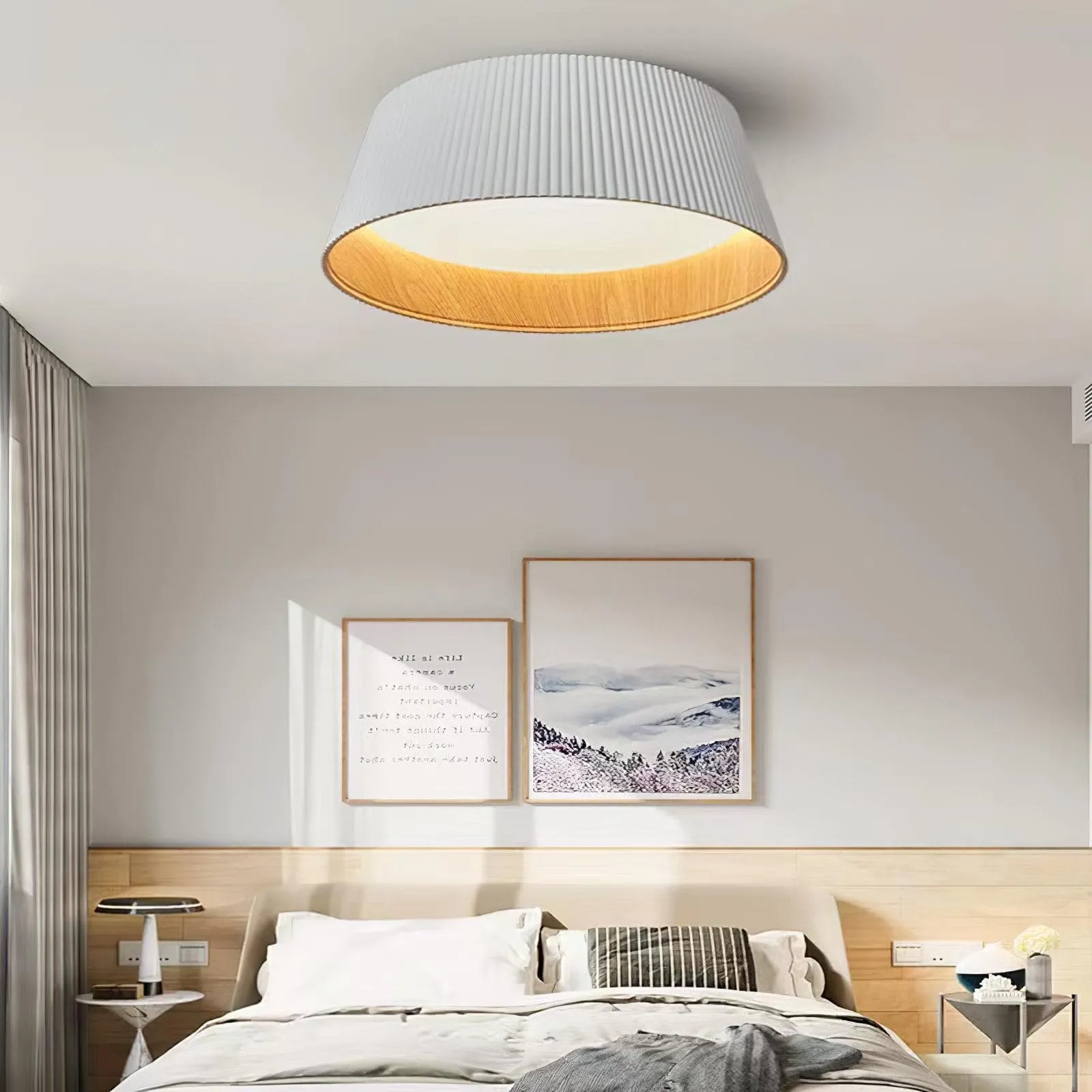 Ribbed Ceiling Light