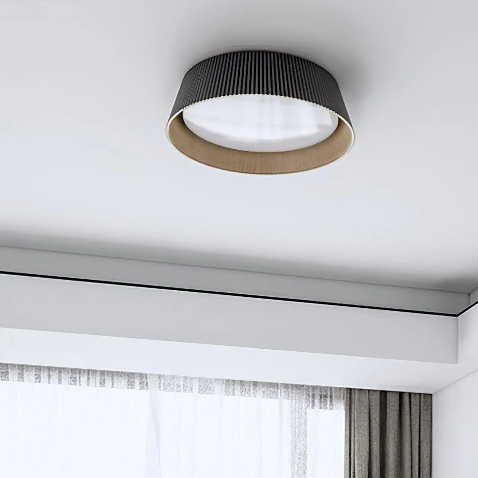 Ribbed Ceiling Light