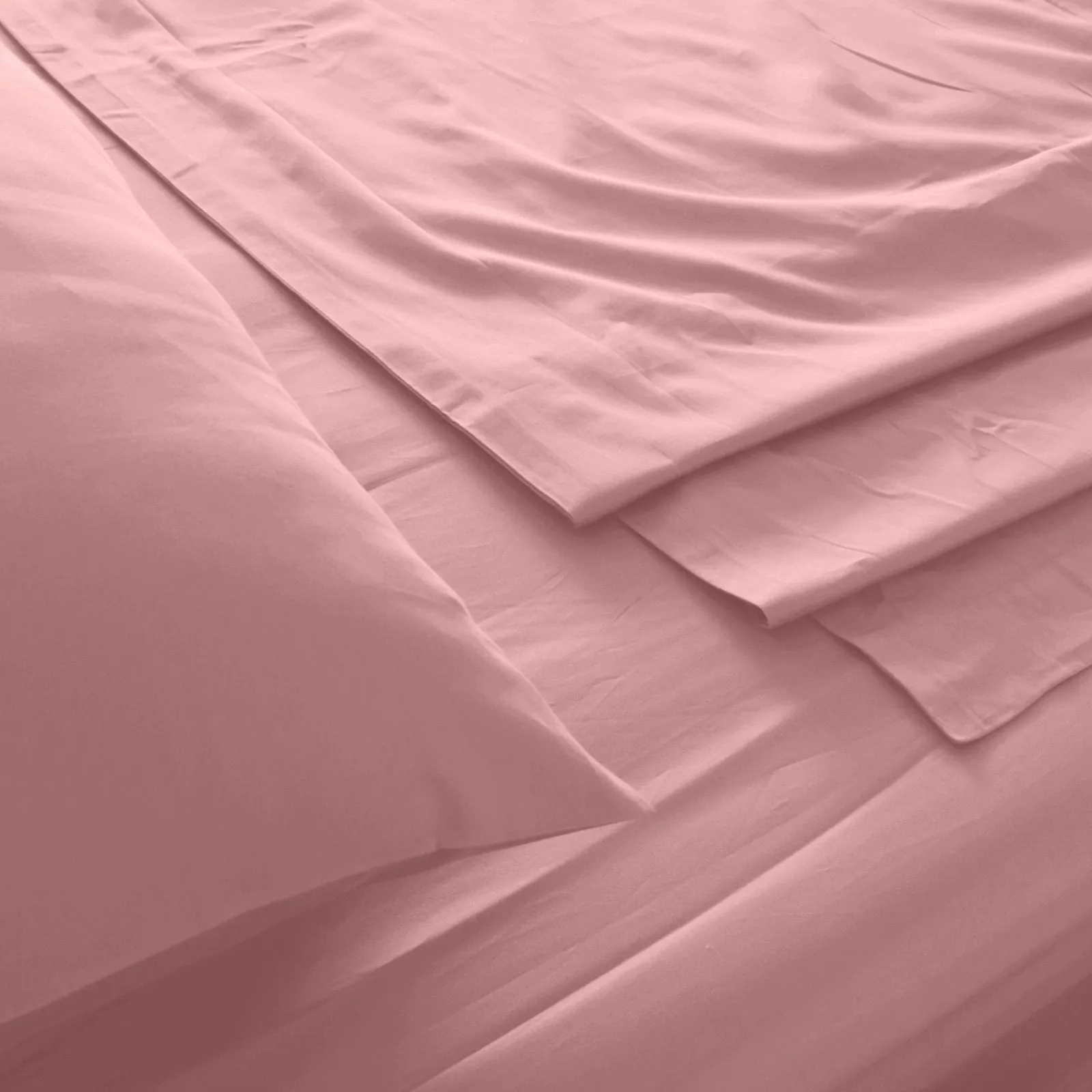 Royal Comfort 1000TC Hotel Grade Bamboo Cotton Sheets Pillowcases Set Ultrasoft King Blush