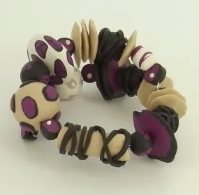 Sculpey Soufflé Abstract Wrap Cane Bracelet