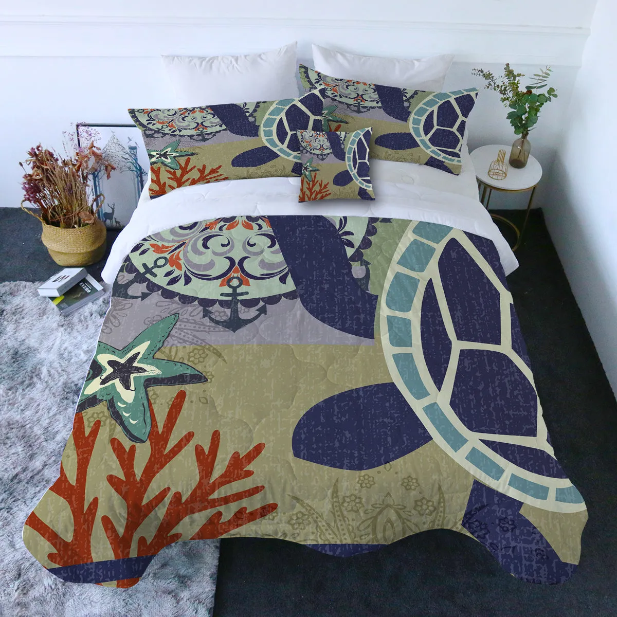 Sea Turtle Passion Quilt Set