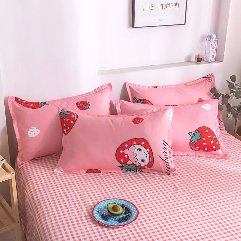 Strawberry Girl Pink Bedding Set