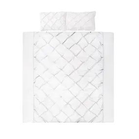 Super King Size Quilt Cover Set - White