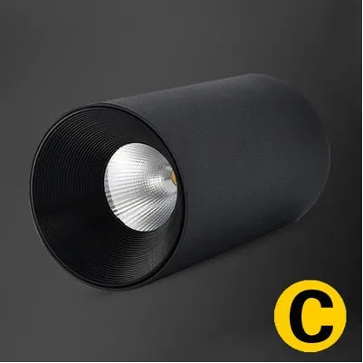 Surface Mounted Cylindrical LED COB Downlight Gold Reflector 7W 10W 15W 18W LED Ceiling Bulbs Lamp Spot Light LED Downlight