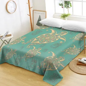 Turtles in Turquoise Sheet Set