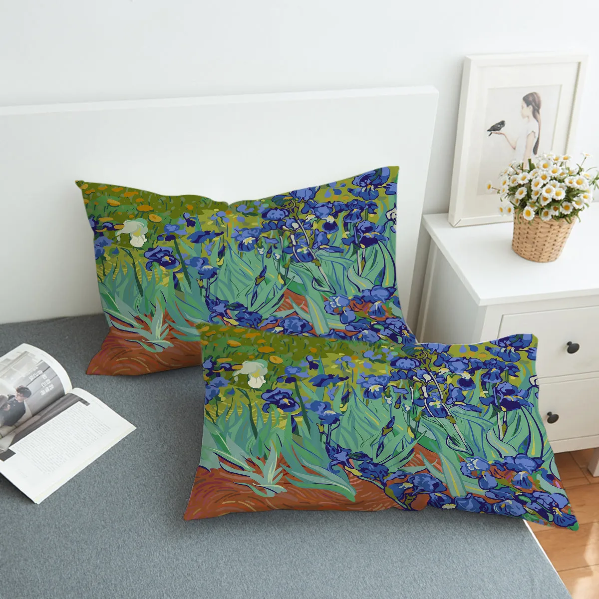 Van Gogh's Irises Bedding Set